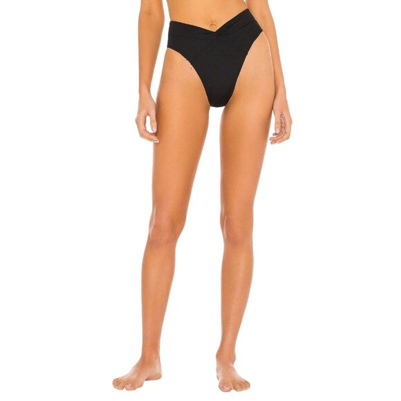LSPACE Nancy Lee Bitsy Bikini Bottom in Black X-Small New Womens Swimsuit - Picture 1 of 13